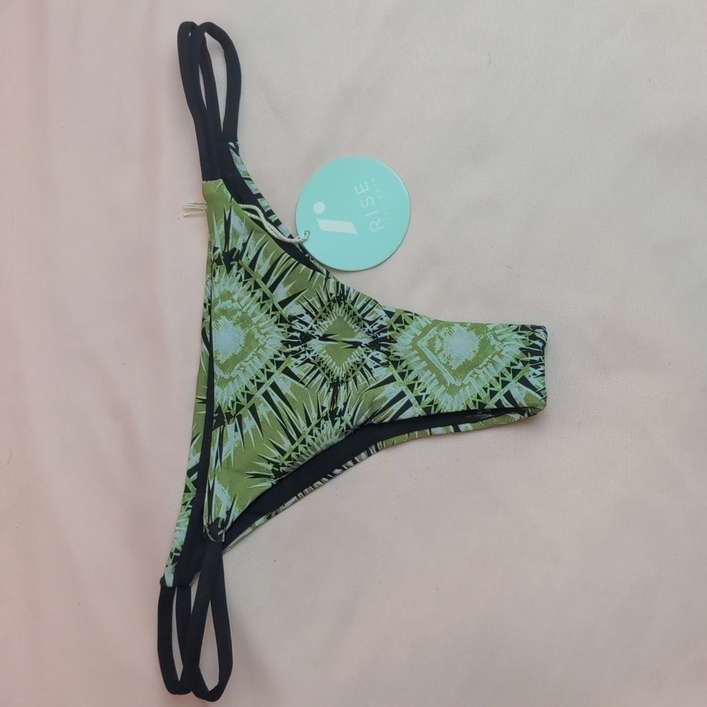 Rise Apparel Green Bikini Bottoms size Large
